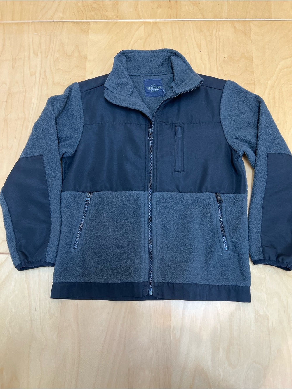 Faded Glory Dark Slate Gray Fleece Boys Jacket size M(8)